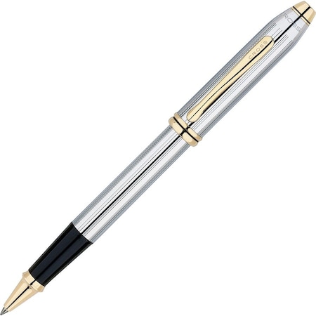 Cross Townsend Rollerball Pen, Chrome/Gold CRO505